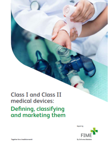 Class I and Class II medical devices defining classifying and marketing them