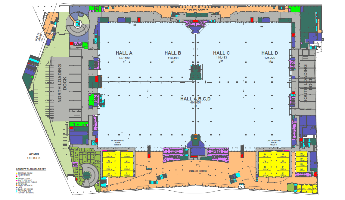 FIME venue location map Miami Beach Convention Center