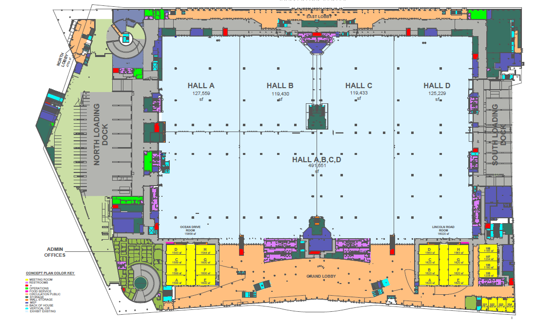 FIME Mapa de la exhibición Cómo llegar Ubicacion y direcciones Miami Beach Convention Center